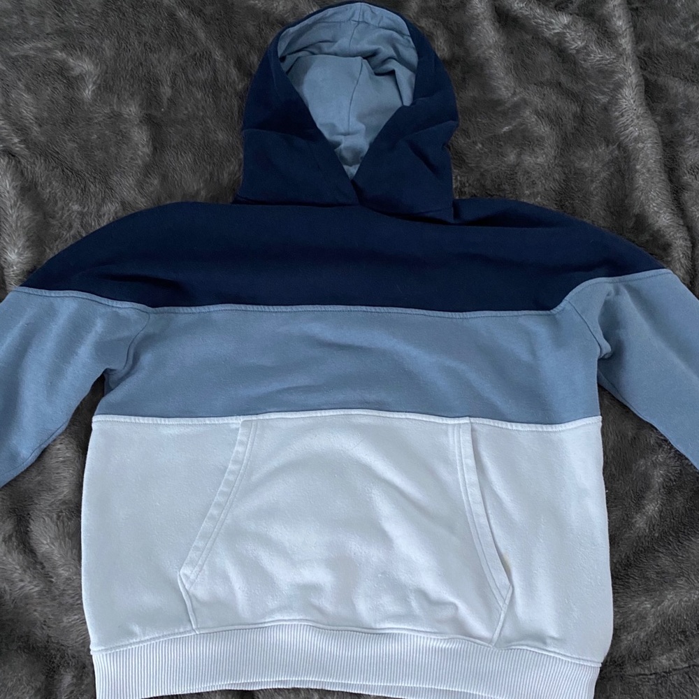Navy, Blue, and White American Eagle Hoodie